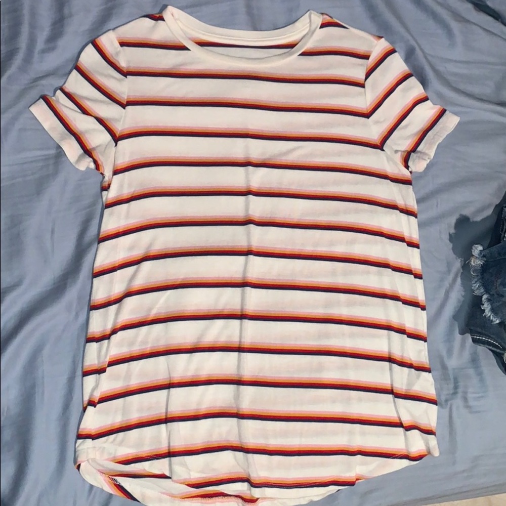 Striped short sleeve shirt